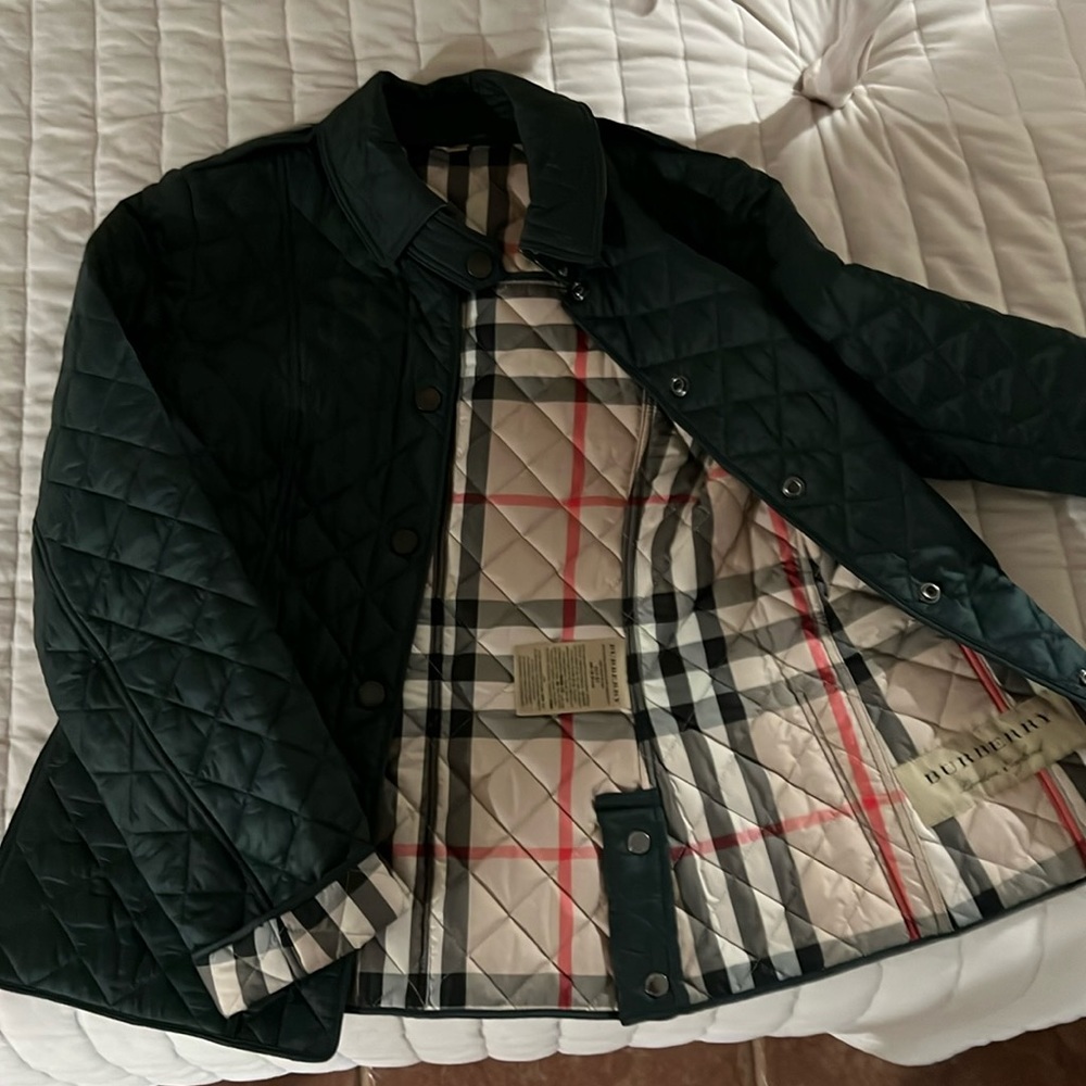 Racing green Burberry womans jacket